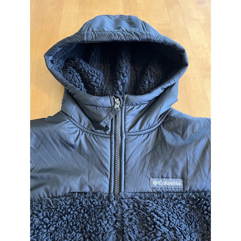 Columbia Women's Autumn Light Hooded Fleece Full Zip NEW Sz S Small Black - Picture 4 of 9